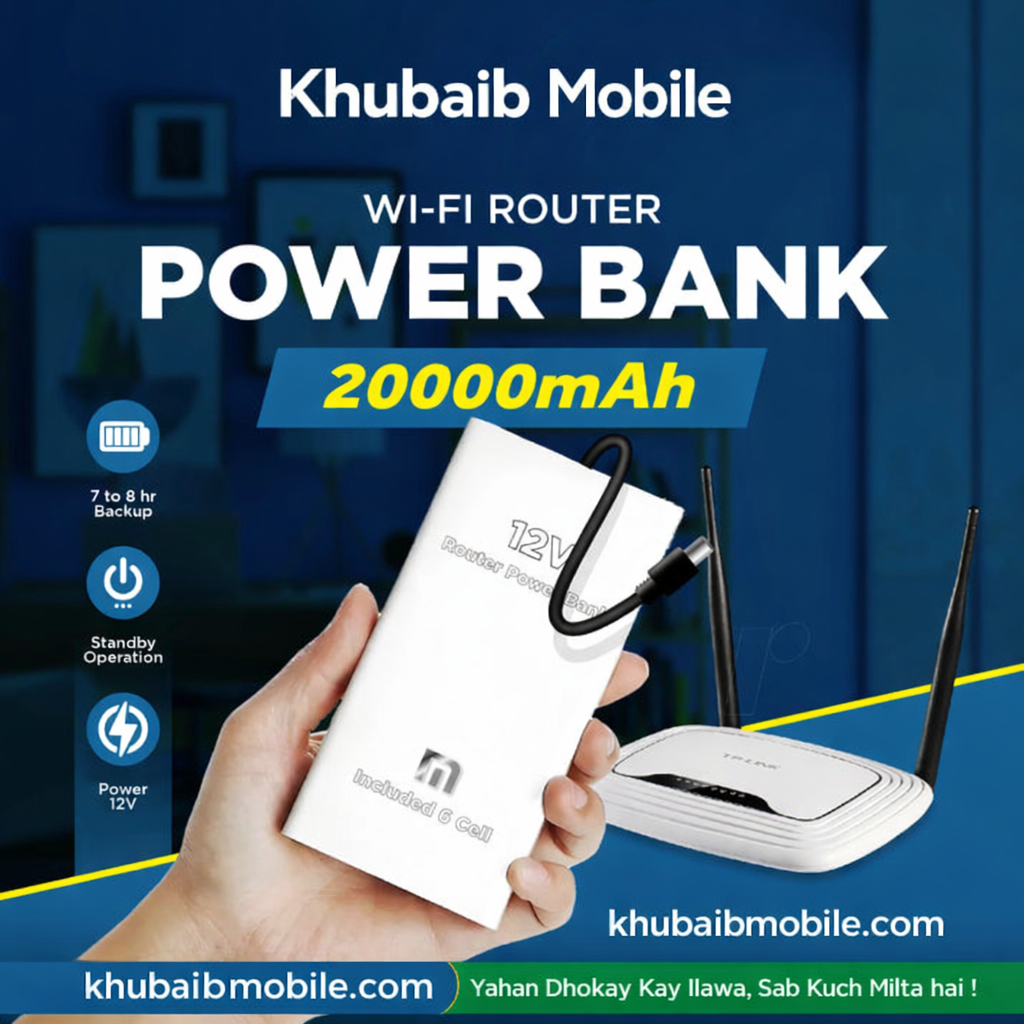 Wifi Router Power Bank (8-10hrs Battery Time)